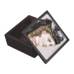 Victorian Lady in a Black Velvet Bonnet Premium Jewelry Boxes
