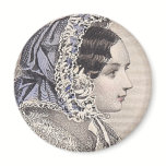 Victorian Lady in a Bonnet by Jules David magnets