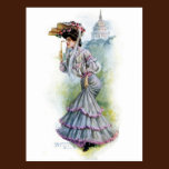 Victorian Lady in Lavender Dress postcards