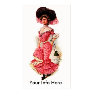 Victorian Lady in Pink Dress profilecard