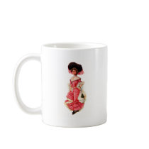 Victorian Lady in Pink Dress Mug