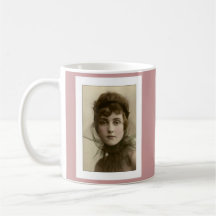 victorian lady net high collar mug
