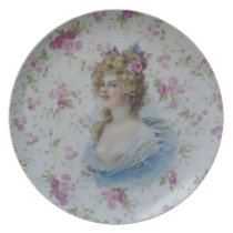 Victorian Lady Party Plate