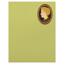 Victorian Lady Portrait Customized Letterhead
