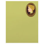 Victorian Lady Portrait Customized Letterhead