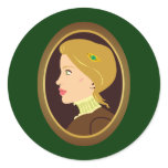 Victorian Lady Portrait Sticker