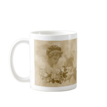 Victorian Lady with Roses Coffee Mug