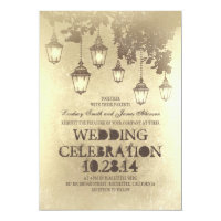 Victorian Lanterns wedding invitations