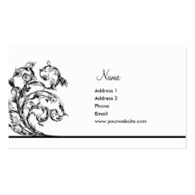 Victorian Leaves Business Card Templates
