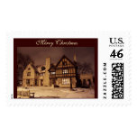 Victorian Manor Christmas / Winter Stamp