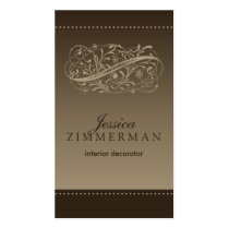 Victorian Mocha Business Card
