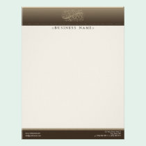 Victorian Mocha Customized Letterhead letterhead