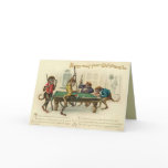 Victorian Monkey Christmas Card