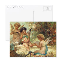 Victorian Music Angels by Hans Zatzka Postcards