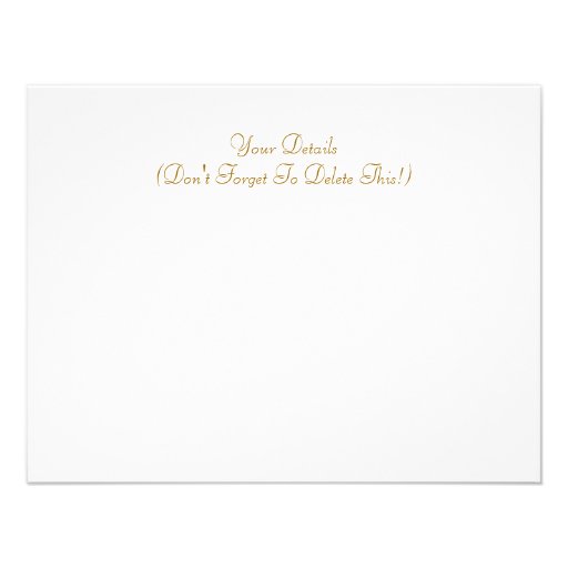 VICTORIAN OLD ENGLAND CUSTOM INVITATION