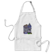 Victorian Painted Lady - Blue Aprons