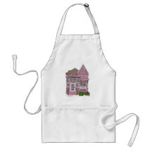 Victorian "Painted Lady" - pink Aprons