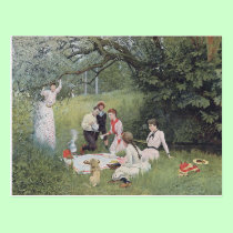 Victorian Picnic Postcard postcards