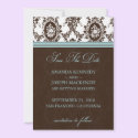 Victorian Romance Save The Date Announcement invitations