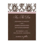 Victorian Romance Save The Date Postcard (Pink)