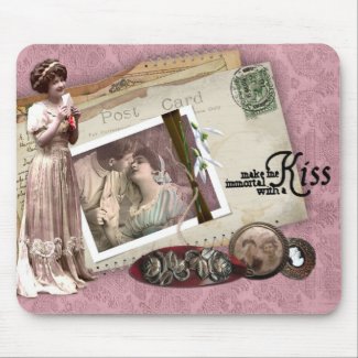 Victorian Romantic Love Letters mousepad