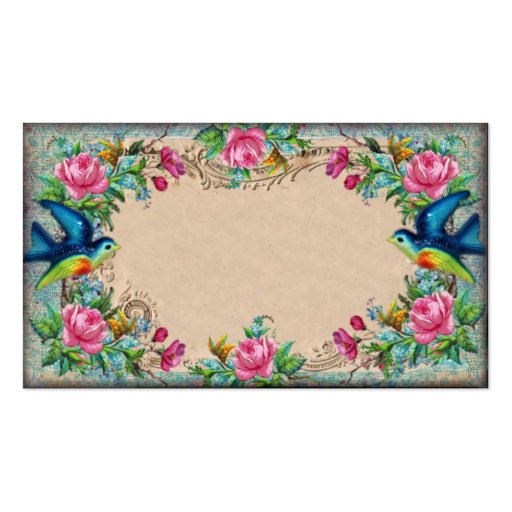 Victorian Rose Border Business Card