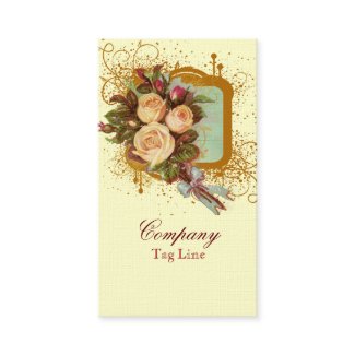Victorian Rose Bouquet Elegant Business Cards profilecard