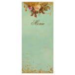 Victorian Rose Elegant Menu Card Full Color Rack Card