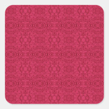 Victorian Rose Wallpaper Design Square Sticker