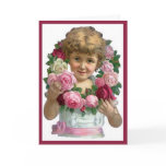 Victorian Rose Wreath Card