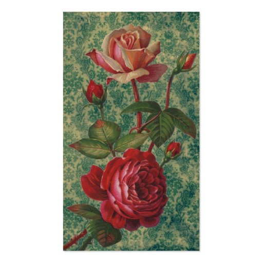 Victorian Roses Business Card (back side)