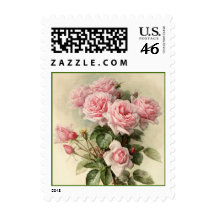 Victorian Roses Postage Stamp