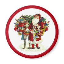 Victorian Santa and Donkey magnets by Memory_Lane Victorian Santa and Donkey magnets