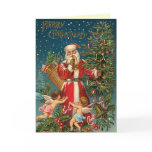 Victorian Santa Christmas Card