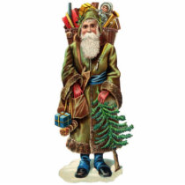 Victorian Santa Christmas Ornament photo sculptures