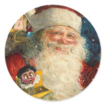 Victorian Santa Christmas sticker by golden_oldies Victorian Santa Christmas sticker
