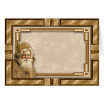 Victorian Santa Clause Picture Frame Card