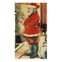Victorian Santa Gift Card business cards by NixxysPicks Victorian Santa Gift Card business cards