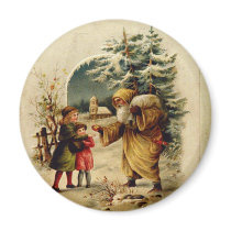 Victorian Santa magnets by NixxysPicks Victorian Santa magnets