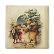 Victorian Santa magnets
