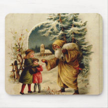Victorian Santa Mousepads