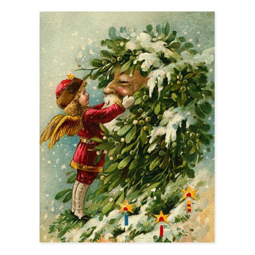 Victorian Santa Post Card