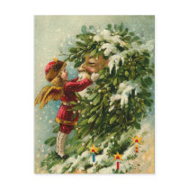 Victorian Santa Post Card postcards