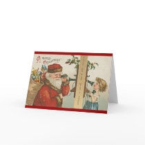 Victorian Santa with Phone cards