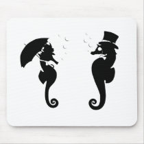 Victorian Seahorses Mouse Pad