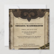 Victorian Steampunk Bridal Shower Invitation invitation