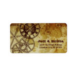 Victorian Steampunk (Gears) Wedding Address labels