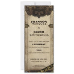 Victorian Steampunk Leather Wedding Invitation