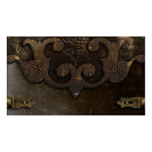 Victorian Steampunk Reception Placecards. Business Card Template (back side)