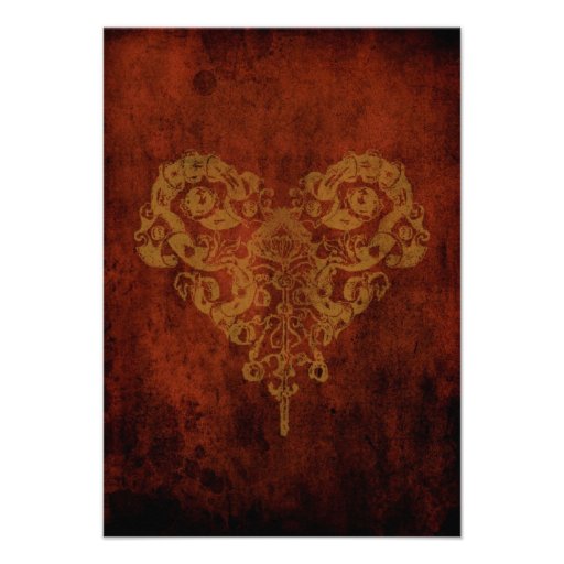 Victorian Steampunk RSVP Card w/ envelopes Personalized Invitations